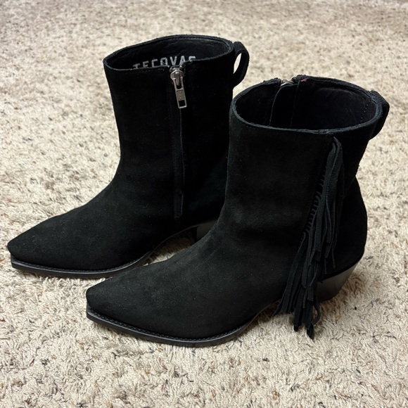 Tecovas “The Georgia” suede fringe booties - Picture 2 of 10